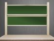 Tablica akademicka niezależna zielona do kredy, magnetyczna, ceramiczna P3 100x400 cm